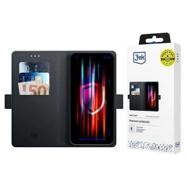 3MK Pung-etui til Samsung Galaxy S25+, Sort