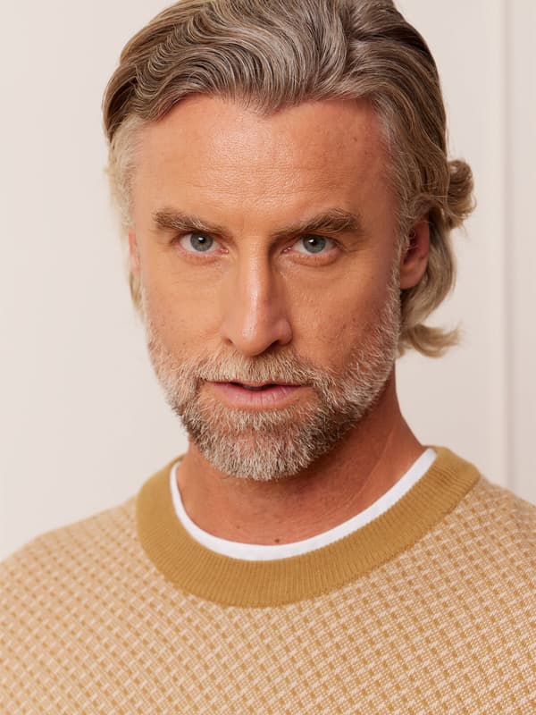 BEIGE KIRKBECK TRØJE M
