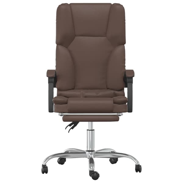 vidaXL Massagestol brun konstläder