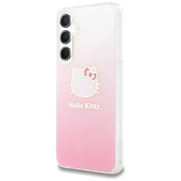Hello Kitty IML Gradient Electrop Kitty Head-skal till Galaxy A55, rosa