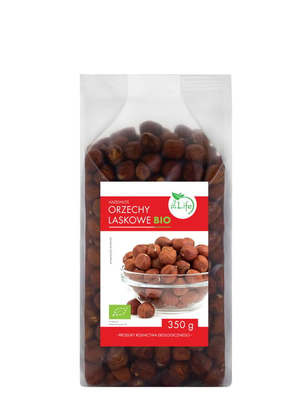 Luomu hasselpähkinä 350g