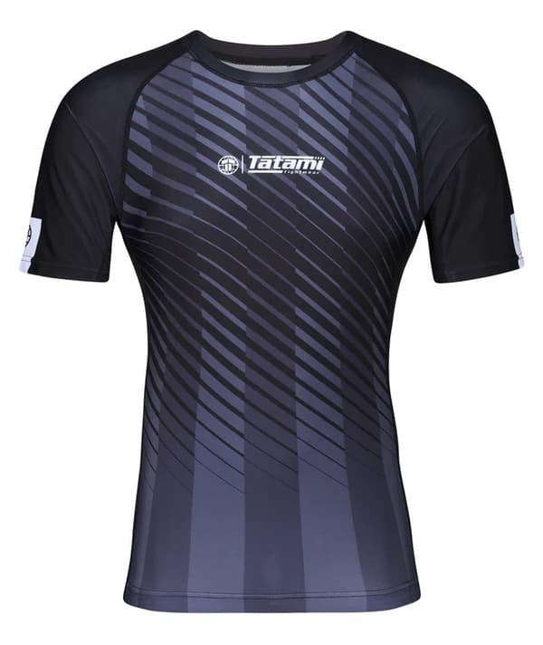 Tatami Rashguard Herre Kortærmet Abstract Sort/Grå M