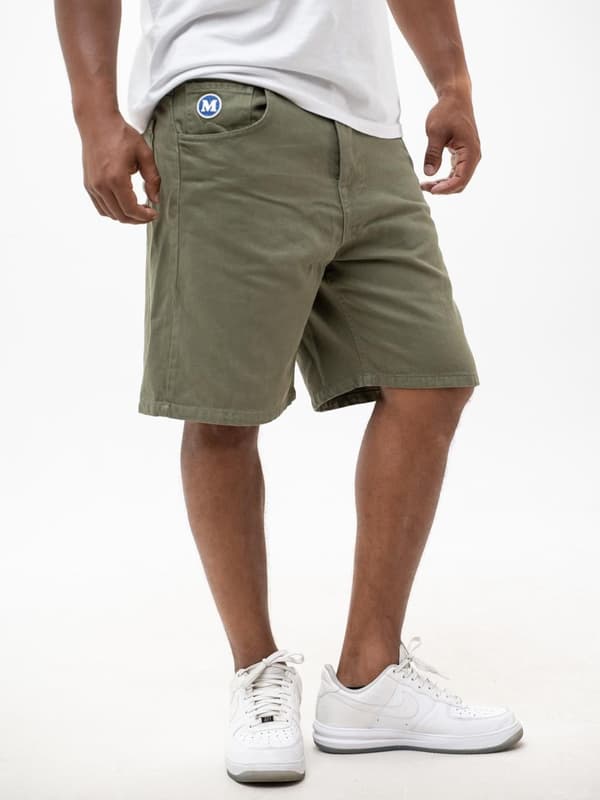 MyStars Washing Basic 30 Herr Olivgröna Jeansshorts