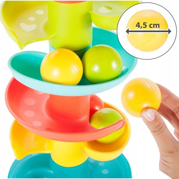 Kugletårn Kuglepyramide Rutsjebane 60 cm Z648
