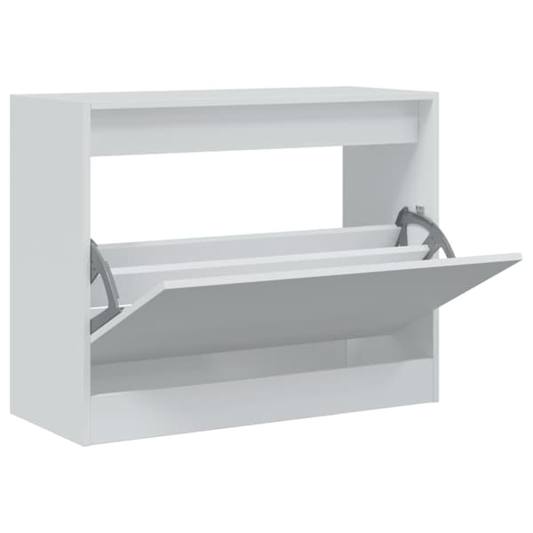 vidaXL Skoskåp vit 80x34x63 cm träbaserat material