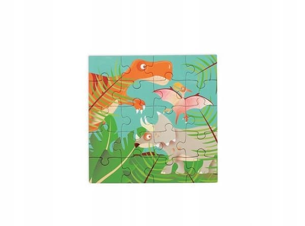 Magnetiskt pussel med dinosaurietema, 40 bitar.