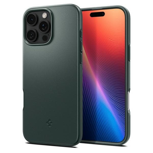 Spigen Thin Fit Mag-skal till MagSafe för iPhone 16 Pro Max, Grön
