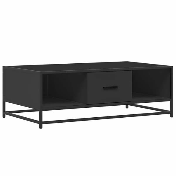 vidaXL sofabord, sort, 100x57x35 cm, træbaseret materiale