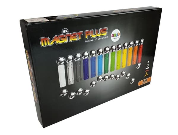 Magnastix Magnetiske Klodser Sæt 560 + Bræt