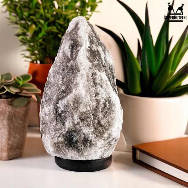 Saltlampe 3-5 kg grå - luftionisator