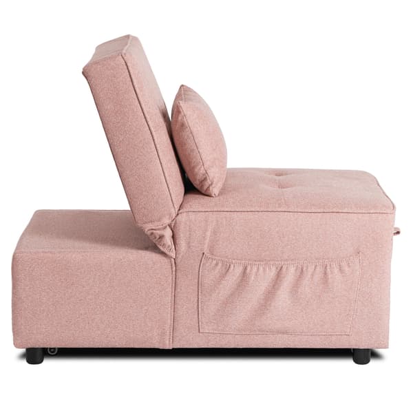 IBERIS Lænestol 67 cm Lyserød Polstret Moderne