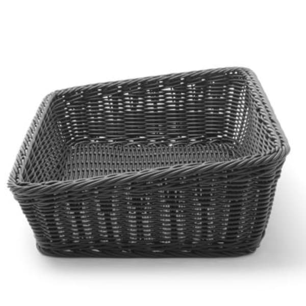 Brødkurv, skrå, rektangulær, sort, 400x300x120 mm - Hendi 426661