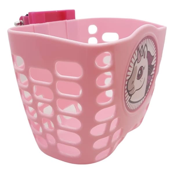 Barncykelkorg Rosa med Häst
