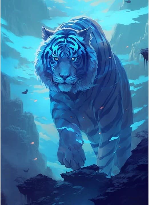 Diamantbroderi Diamantmaleri 5D Tiger