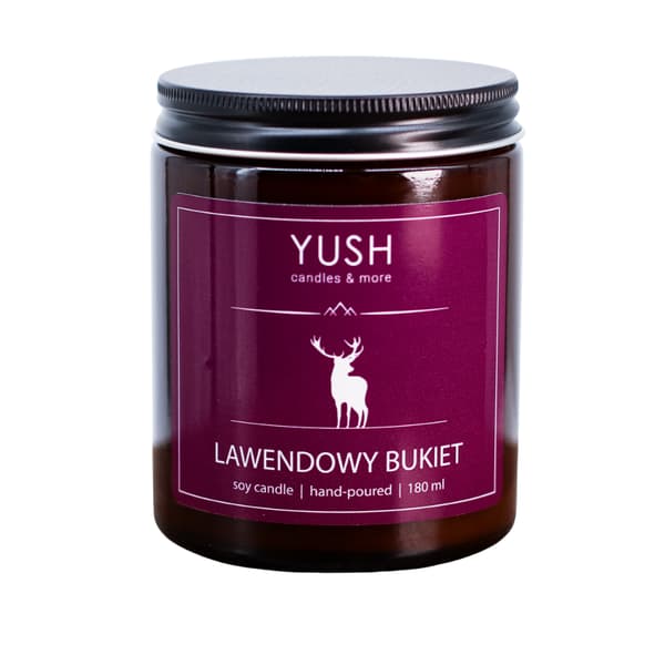 Lavendelbuket - LAVENDEL SOJA LYS - YUSH - 180ml
