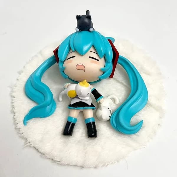 Animefigur Hatsune Miku Q-version Sovande figur Japansk samling (nr 11)