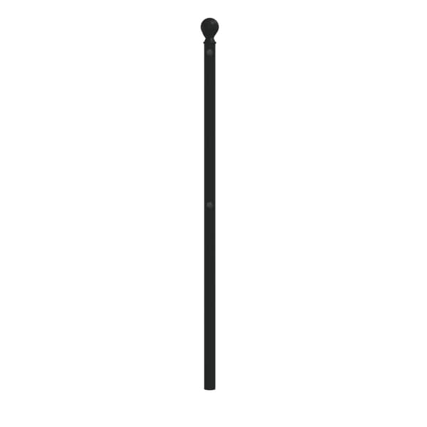 vidaXL metalsengegavl sort 120 cm