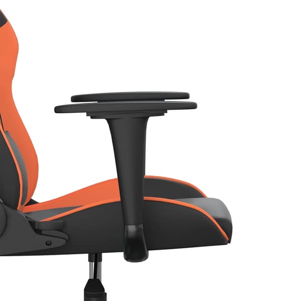 vidaXL gamingstol, sort og orange, kunstlæder