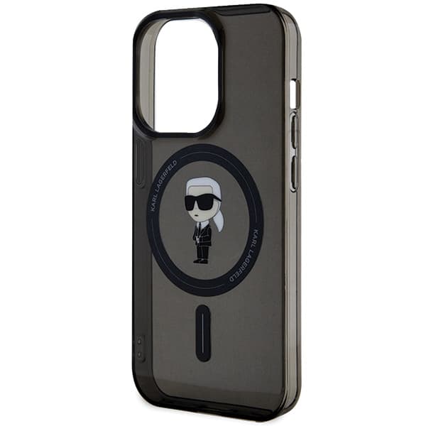 Karl Lagerfeld IML Ikonik MagSafe-etui til iPhone 15 Pro Max, sort