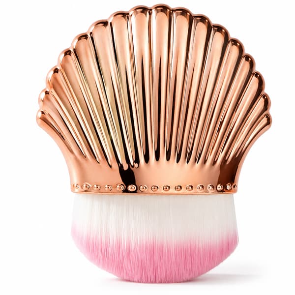 Skalbørste til puddermakeup, mineralfoundation, støvfjerning