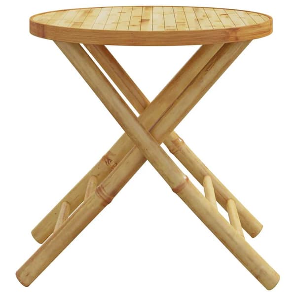 vidaXL foldbart havebord Ø45x45 cm bambus