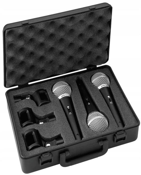 Monacor DM-3SET - dynaaminen mikrofonisetti