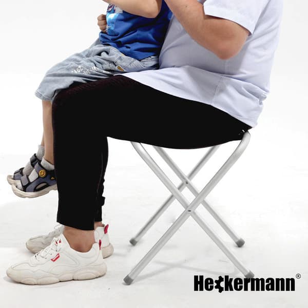 Heckermann vit hopfällbar pall