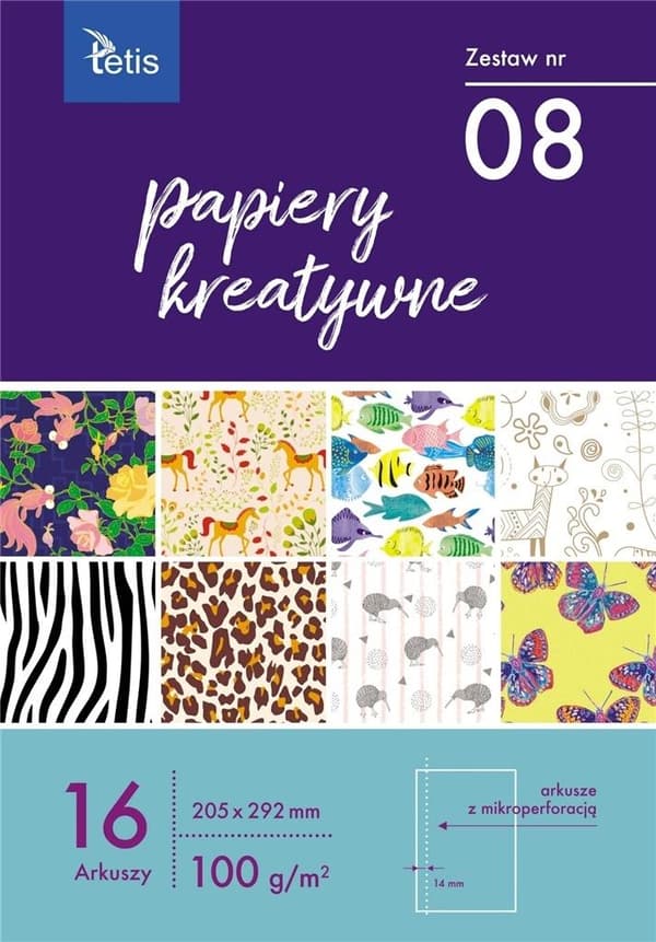 Kreativa papper A4 16 ark nr 08 KB030-08