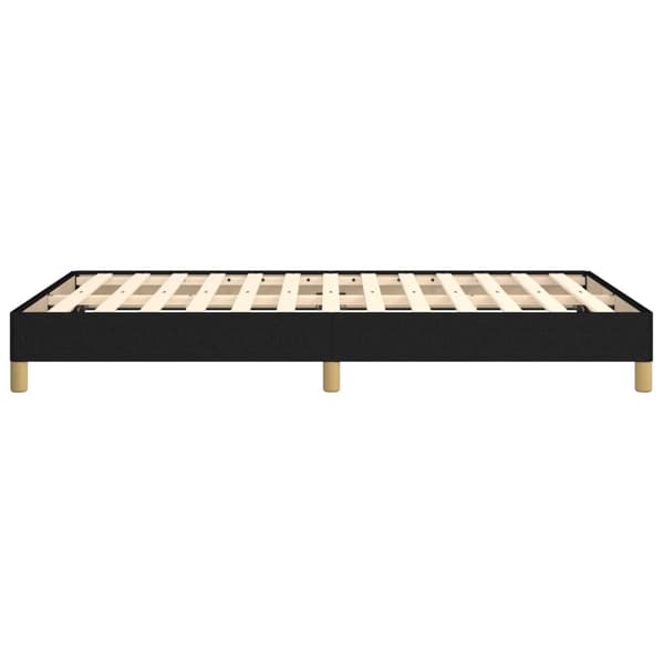 vidaXL sengestel uden madras, sort, 120x190 cm, stof