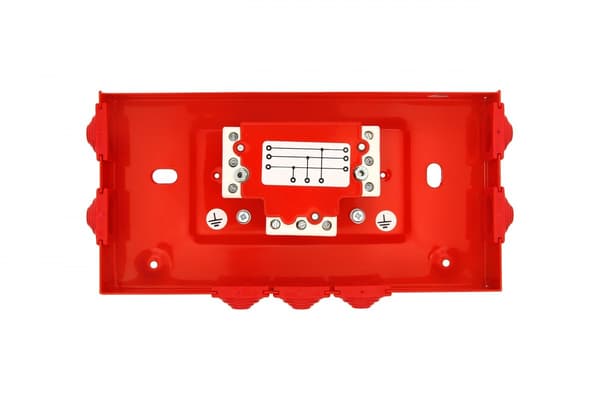 Brandskyddslåda, rektangulär, E90, förgrening 3x3x4mm2, 197x103x30 m