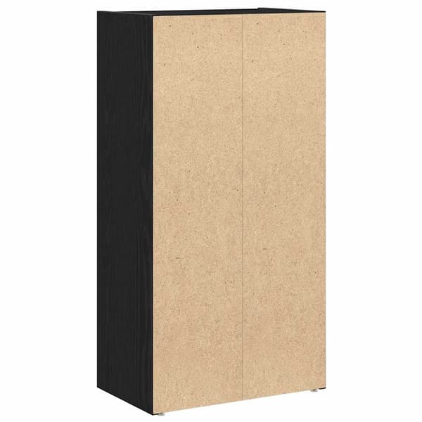 vidaXL bogreol sort egetræ 40x24x77 cm