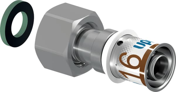 Uponor S-Press Plus 16-G3/4"SN bevægelig møtrikforbindelse