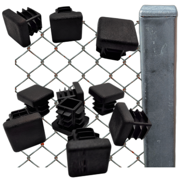 Invändig lock för profilstolpetak 16x16 100 ST svart