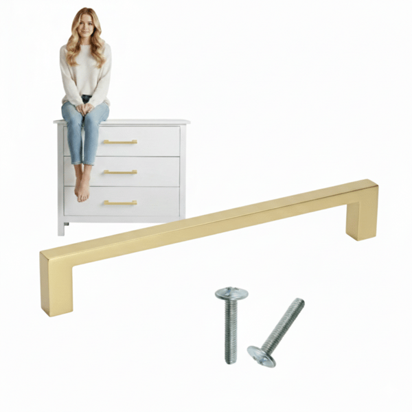 SKYLINE-160 møbelgreb børstet guld