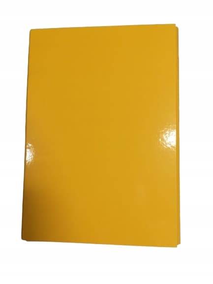 A4 2CM MAPP MED FLÄCKAR OCH KARDBORRE, GUL