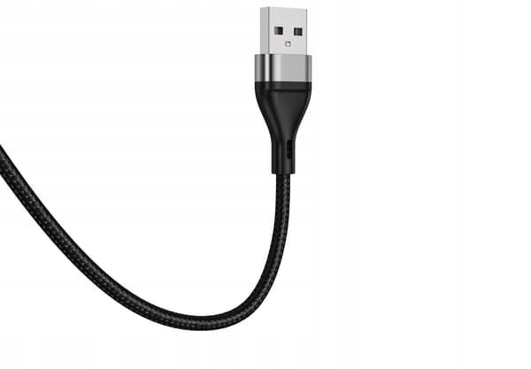 JELLICO USB-microUSB-KABEL 3.1A 1M Sort