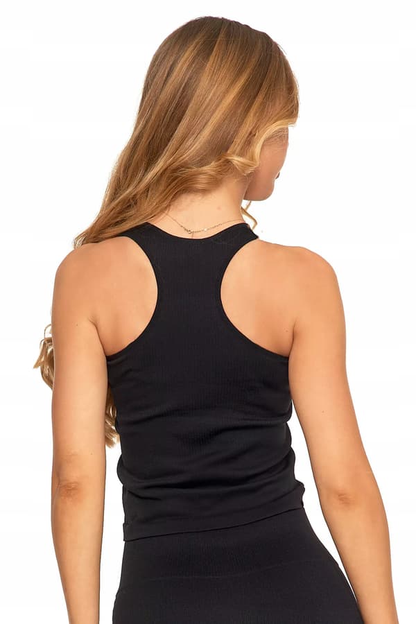 Ærmeløs top-T-shirt til damer, sort, MORAJ L/XL, SORT