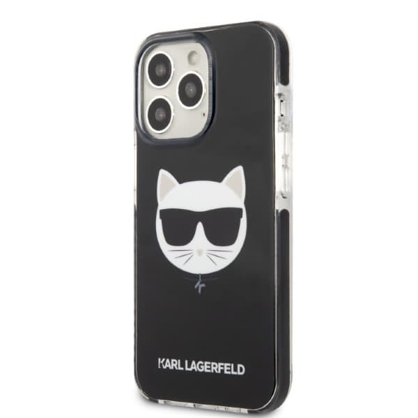 Karl Lagerfeld Choupette Head-etui til iPhone 13 Pro Max, sort