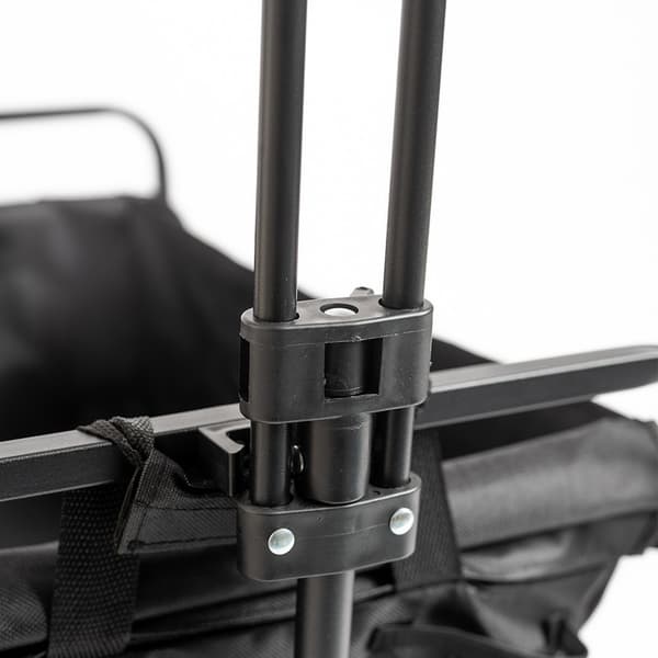 Havetransport turistvogn sammenklappelig strand sort lys
