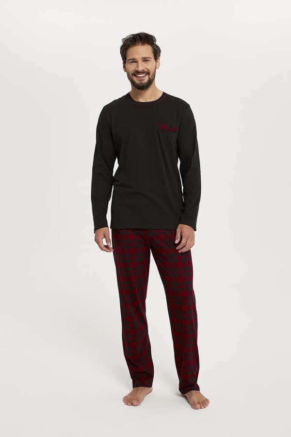 Zeman herrpyjamas långärmad, långbyxor XXL