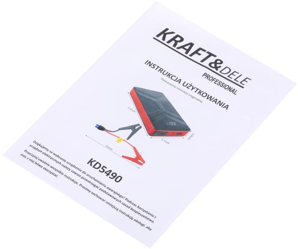multifunktionsenhet/starthjälp 10000mAh/800A KD5490