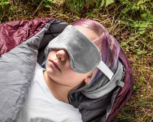 KITTY rejsepude med øjenmaske