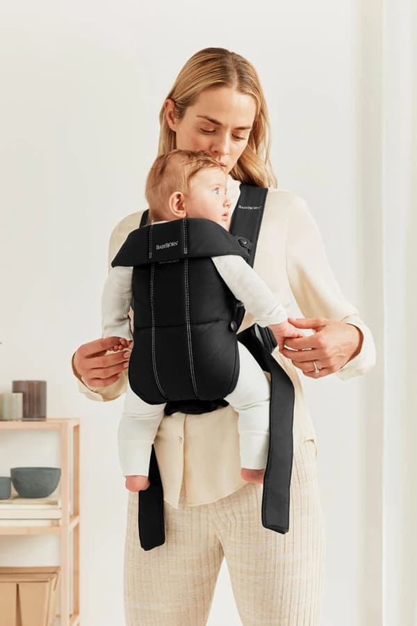 BABYBJÖRN MINI Vævet - Bæresele, sort