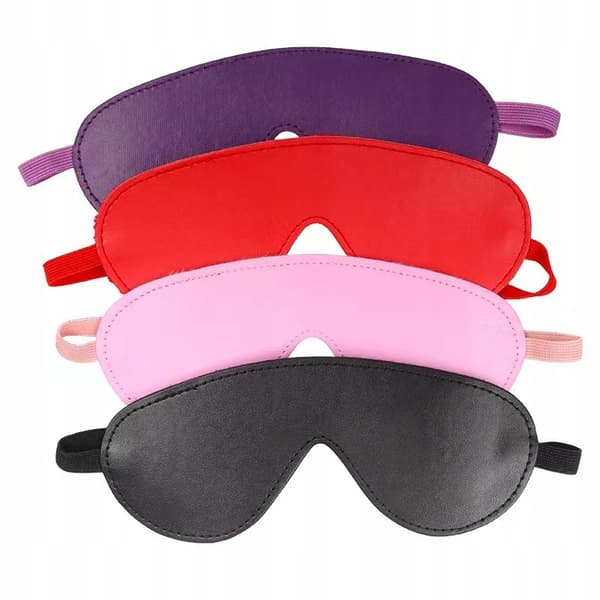 Sexet Blindbind Universal Læder Sort BDSM Gadget Intimeo