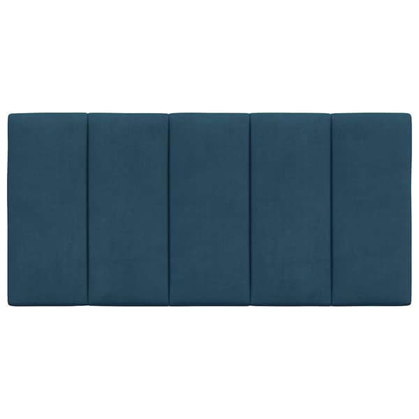vidaXL Sängynpäädyn tyyny, sininen, 100 cm, sametti