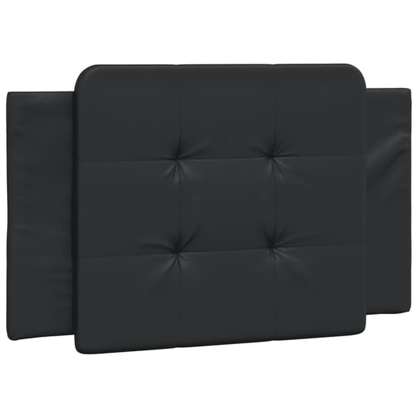 vidaXL hovedgærdehynde, sort, 80 cm, kunstlæder