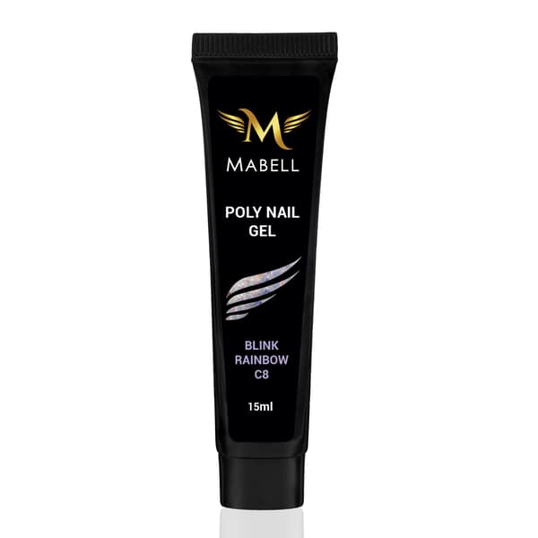 MABELL Poly Kynsigeeli 15g - Blink Rainbow - C8