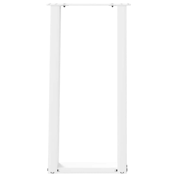 vidaXL Konsolbordsben, 2 st, Vit, 28x(72-73) cm, Stål
