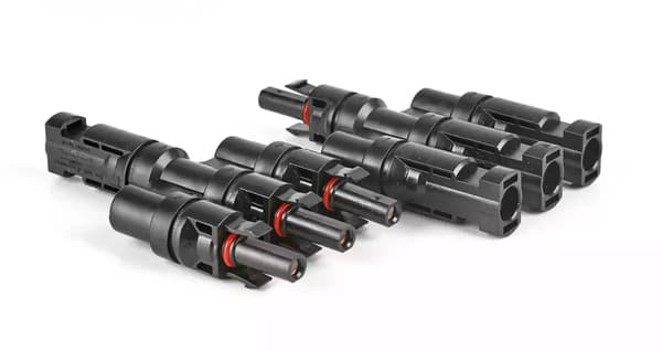 Solcellskontakt MC4 Parallell T-koppling för paneler 1000V DC 32A IP67