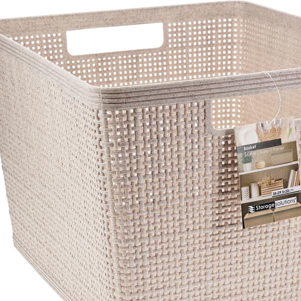Beige förvaringskorg 35x29x22